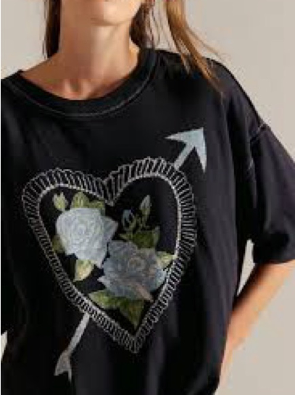 Nwot we the free love rose tee